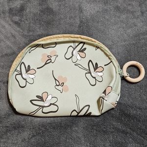 Empty Ipsy Cosmetics Bag with Wooden Ring Zipper Pull